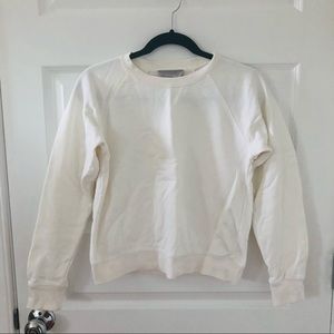 Everlane French Terry Sweatshirt in White XS